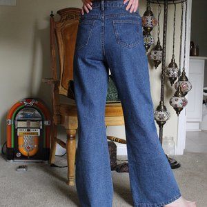 High waisted flare jeans